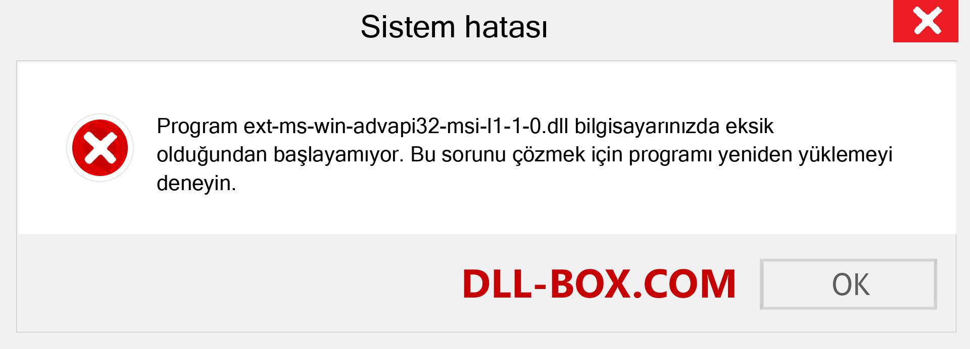 ext-ms-win-advapi32-msi-l1-1-0.dll dosyası eksik mi? Windows 7, 8, 10 için İndirin - Windows'ta ext-ms-win-advapi32-msi-l1-1-0 dll Eksik Hatasını Düzeltin, fotoğraflar, resimler